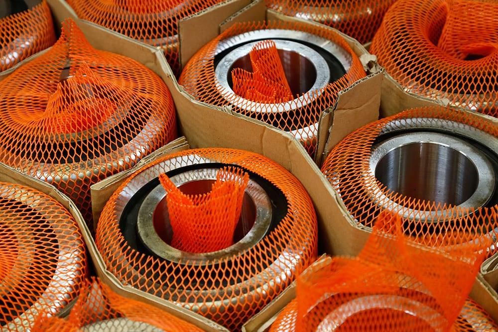 packed resilient wheels