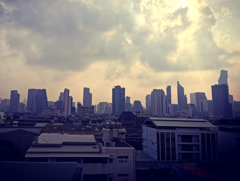 view of city skyline