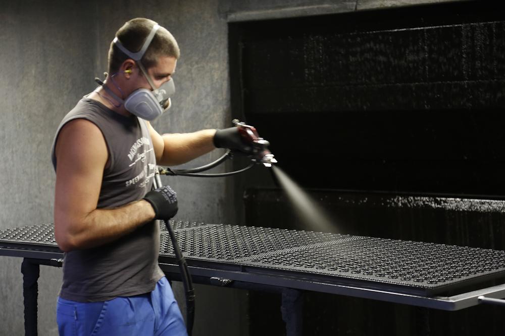 How rubber is bonded to metal.